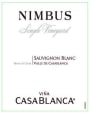 Vina Casablanca Nimbus Single Vineyard Sauvignon Blanc 2015 Front Label