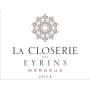 Chateau des Eyrins La Closerie des Eyrins 2014 Front Label