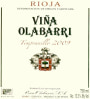 Vina Olabarri Tempranillo 2009 Front Label