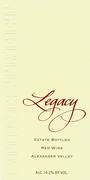 Stonestreet Legacy Meritage Red 1996 Front Label