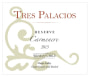 Vina Tres Palacios Reserve Carmenere 2013 Front Label