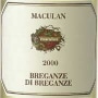 Maculan Breganze di Breganze Bianco 1999 Front Label