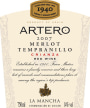 Vinedos & Bodegas Munoz Artero Crianza Merlot Tempranillo 2007 Front Label