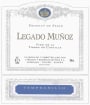 Vinedos & Bodegas Munoz Legado Munoz Vino de la Tierra Tempranillo 2014 Front Label