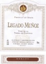 Vinedos & Bodegas Munoz Legado Munoz Vino de la Tierra Merlot 2013 Front Label
