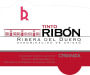 Vinedos & Bodegas Ribon Ribon Crianza 2010 Front Label