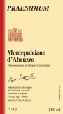 Vini Praesidium Montepulciano d'Abruzzo 2010 Front Label