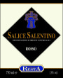Vinicola Resta Salice Salentino Rosso 2011 Front Label