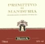 Vinicola Resta Primitivo di Manduria 2011 Front Label