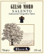 Vinicola Resta Salento Vigna del Gelso Moro Rosso 2012 Front Label