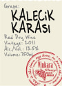 Vinkara Wines Doruk Kalecik Karasi 2011 Front Label