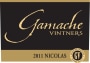 Gamache Vintners Heritage Series Reserve Nicolas 2011 Front Label