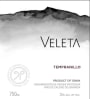 Vinos Veleta Granada Vino de Calidad Tempranillo 2012 Front Label