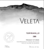 Vinos Veleta Granada Vino de Calidad Tempranillo 2009 Front Label