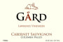Gard Vintners Lawrence Vineyards Cabernet Sauvignon 2012 Front Label