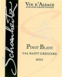 Vins Schoenheitz Val Saint Gregoire Pinot Blanc 2012 Front Label