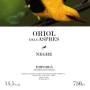 Vinyes dels Aspres Oriol dels Aspres Negre 2015 Front Label