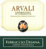 Vitivinicola Ferruccio Deiana & C.sas Vermentino di Sardegna Arvali 2009 Front Label