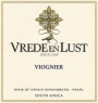 Vrede en Lust Viognier 2015 Front Label