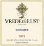 Vrede en Lust Viognier 2011 Front Label