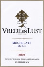 Vrede en Lust Mocholate Malbec 2009 Front Label