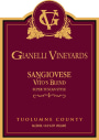 Gianelli Vineyards Vitos Blend Sangiovese 2010 Front Label