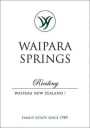 Waipara Springs Riesling 2009 Front Label