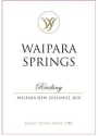 Waipara Springs Riesling 2010 Front Label