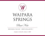 Waipara Springs Pinot Noir 2015 Front Label