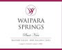Waipara Springs Pinot Noir 2014 Front Label