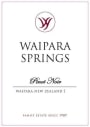 Waipara Springs Pinot Noir 2011 Front Label