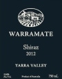 Warramate Wines Black Label Shiraz 2012 Front Label
