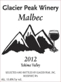 Glacier Peak Winery Malbec 2012 Front Label