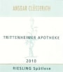 Weingut Ansgar Clusserath Trittenheimer Apotheke Riesling Spatlese 2010 Front Label
