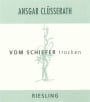 Weingut Ansgar Clusserath Vom Schiefer Riesling Trocken 2014 Front Label