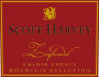 Scott Harvey Mountain Selection Zinfandel 2011  Front Label