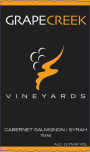 Grape Creek Vineyard Cabernet Sauvignon/Syrah 2010 Front Label