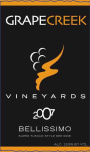 Grape Creek Vineyard Bellissimo 2007 Front Label