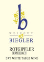 Weingut Biegler Brindlbach Trocken Rotgipfler 2012 Front Label