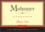 Carneros Wine Company Mahoney Vineyards Las Brisas Vineyard Pinot Noir 2007 Front Label