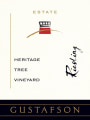 Gustafson Family Vineyards Estate Heritage Tree Vineyard Riesling 2014 Front Label