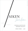 Aiken Sonoma Mountain Pinot Noir 2011 Front Label