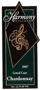 Harmony Cellars Chardonnay 2007 Front Label