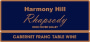 Harmony Hill Vineyards & Estate Winery Rhapsody 2010 Front Label