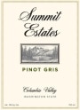 Summit Estate Columbia Valley Pinot Gris 2014 Front Label