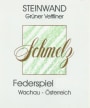 Weingut Familie Schmelz Steinwand Federspiel Gruner Veltliner 2013 Front Label