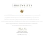 Ghostwriter Aptos Creek Vineyard Pinot Noir 2010 Front Label