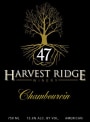 Harvest Ridge Winery Chambourcin 2014 Front Label