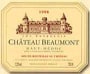 Chateau Beaumont  1998 Front Label