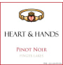 Heart & Hands Wine Company Pinot Noir 2013 Front Label